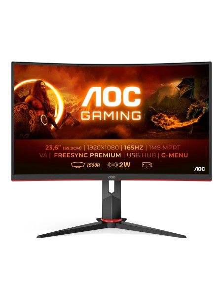 AOC G2 C24G2U BK 23.6" Full HD 165Hz LED VA 1ms Negro