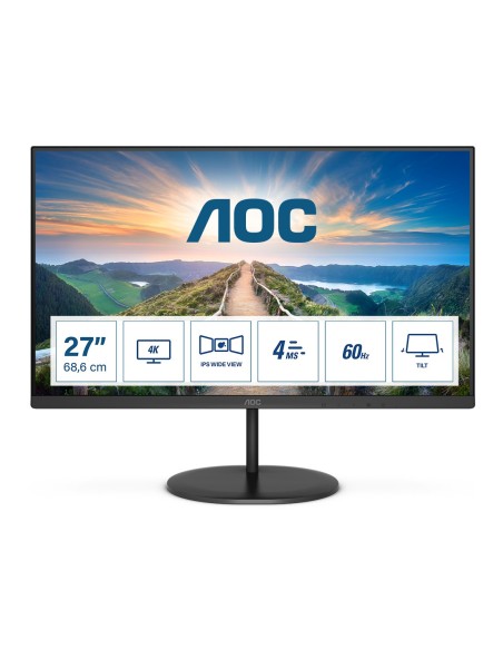 AOC V4 U27V4EA 27" 4K Ultra HD LED IPS 4ms Negro