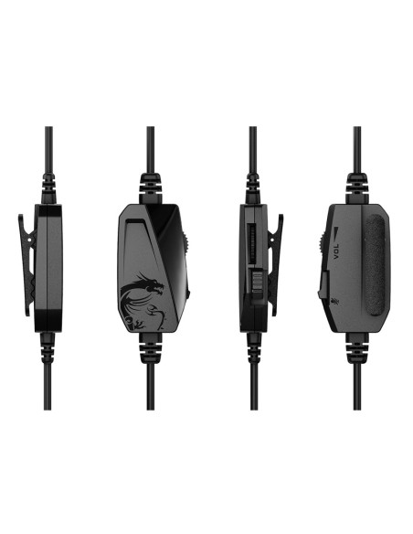 MSI Immerse GH60 Binaural Diadema Negro, Rojo