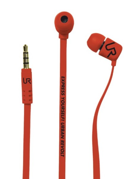 Urban Revolt Duga auriculares para móvil Binaural Dentro de oído Rojo