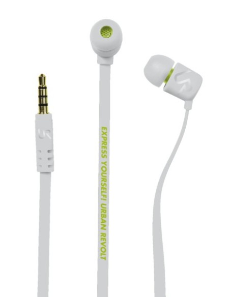 Urban Revolt Duga auriculares para móvil Binaural Dentro de oído Blanco