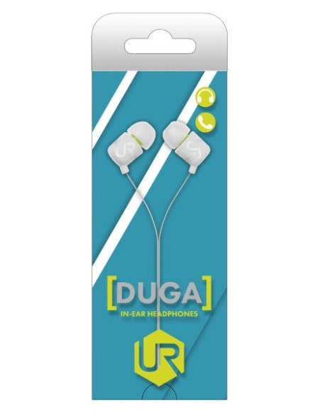 Urban Revolt Duga auriculares para móvil Binaural Dentro de oído Blanco