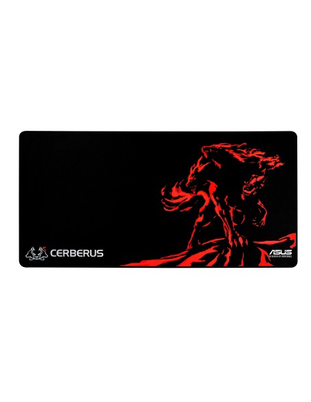 ASUS Cerberus Mat XXL Negro, Rojo Alfombrilla de ratón para juegos