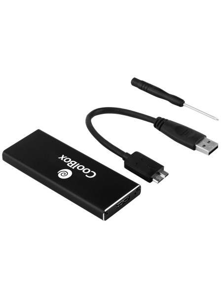 CoolBox MiniChase M.2 SSD enclosure Negro