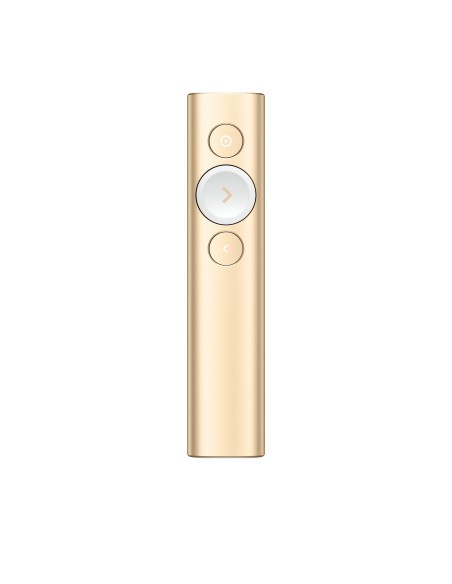 Logitech Spotlight apuntador inalámbricos Bluetooth RF Oro