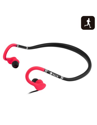 NGS Pink Cougar auriculares para móvil Binaural gancho de oreja, Dentro oído Negro, Rosa Alámbrico