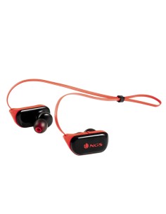 NGS Artica Ranger auriculares para móvil Binaural Dentro de oído, Banda cuello Negro, Rojo Inalámbrico