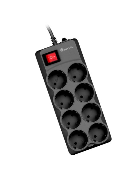 NGS Grid 800 Negro 8 salidas AC 1,5 m