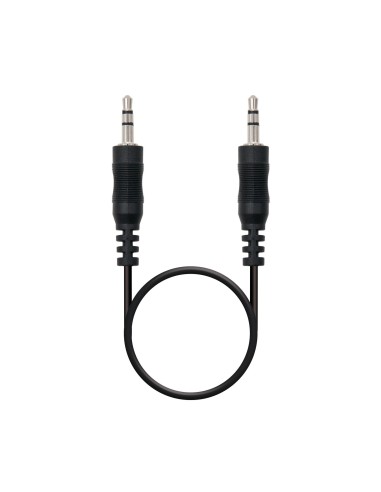 Nanocable Cable audio estéreo, Jack 3.5 M-Jack 3.5 M, negro, 15m