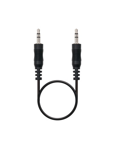 Nanocable Cable audio estéreo, Jack 3.5 M-Jack 3.5 M, negro, 20m