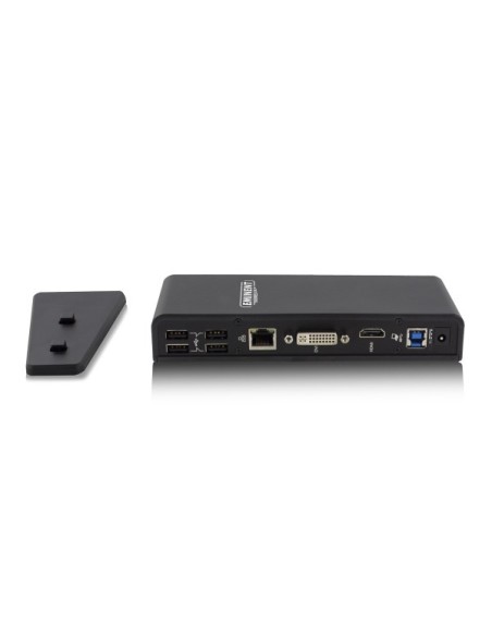 Eminent EM1500 base para portátil y replicador de puertos USB 3.0 (3.1 Gen 1) Type-A Negro