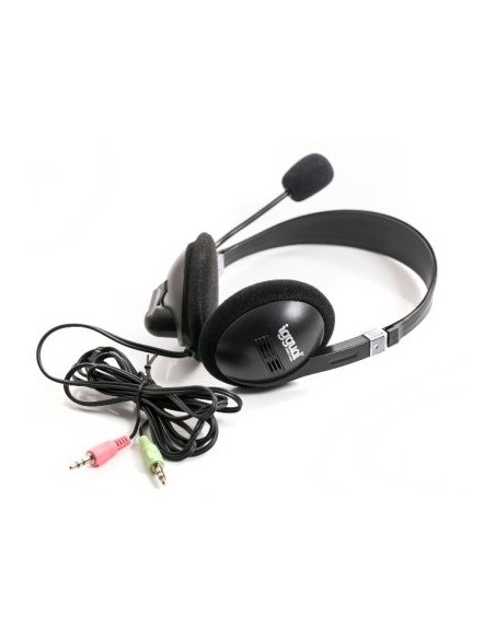 iggual Auricular + Micro Negro Jack 3.5mm Hi-Fi