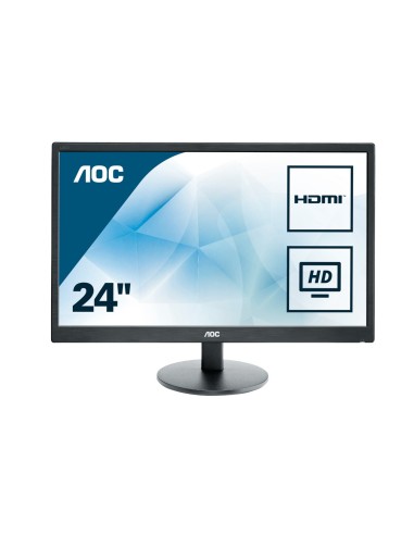 AOC Value-line E2470SWHE LED display 59,9 cm (23.6") Full HD LCD Plana Mate Negro