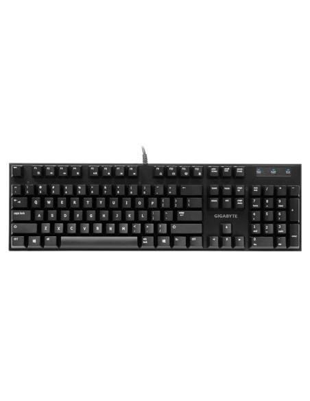 Gigabyte Force K83 USB QWERTY Portugués Negro