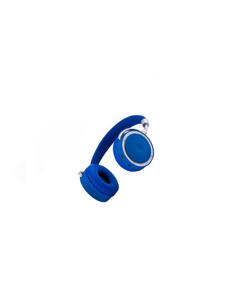 CoolBox COO-AUB-12BL auricular y casco Auriculares Diadema Bluetooth Azul, Blanco