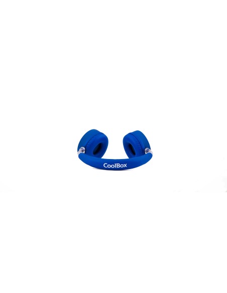 CoolBox COO-AUB-12BL auricular y casco Auriculares Diadema Bluetooth Azul, Blanco