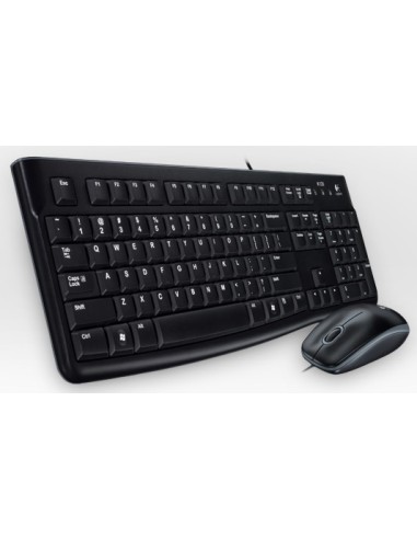Logitech Desktop MK120 teclado USB QWERTZ Alemán Negro