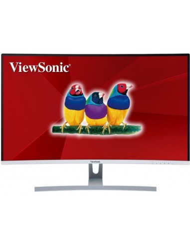 Viewsonic VX Series VX3217-2KC-mhd pantalla para PC 80 cm (31.5") Quad HD LED Curva Mate Negro, Plata