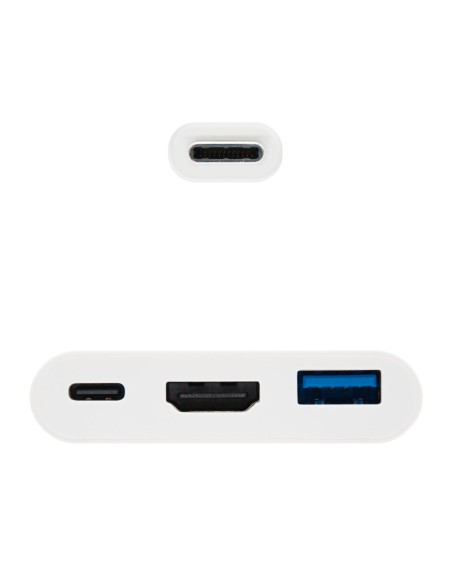 Nanocable CONVERSOR USB-C A HDMI   USB   USB-C, 3 EN 1, 15 CM