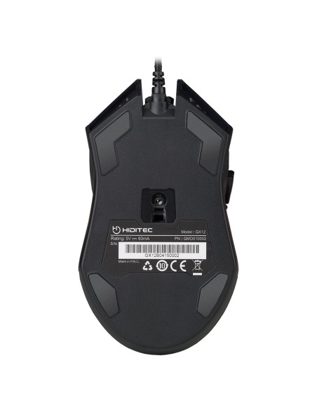 Hiditec GX12 ratón mano derecha USB Óptico 2400 DPI