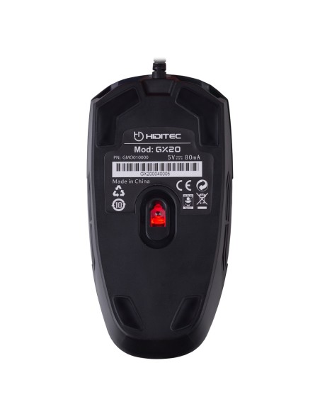 Hiditec GX20 ratón Ambidextro USB tipo A 4000 DPI