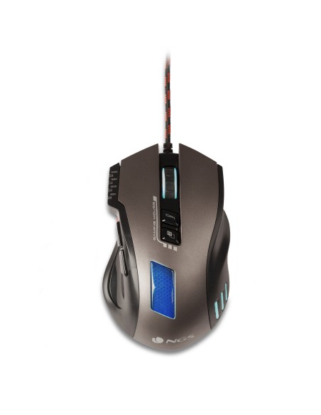 NGS GMX-105 ratón USB Óptico 2400 DPI mano derecha