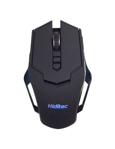 Hiditec Raton Gaming INOX Aluminio ratón Ambidextro USB tipo A Laser 3500 DPI