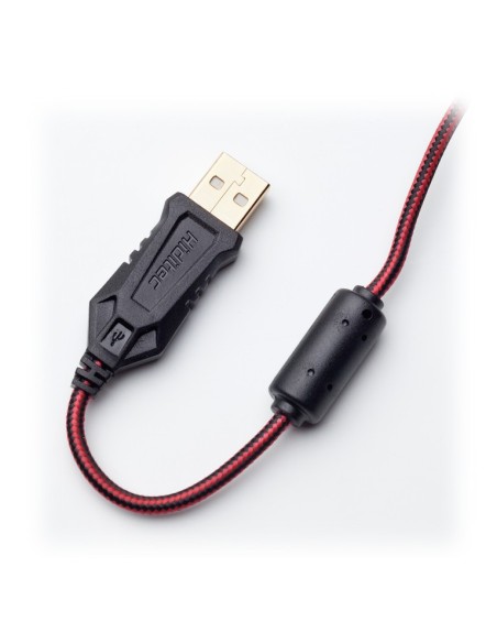 Hiditec Raton Gaming INOX Aluminio ratón Ambidextro USB tipo A Laser 3500 DPI