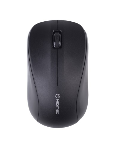 Hiditec Silent Black ratón RF inalámbrico Óptico Ambidextro
