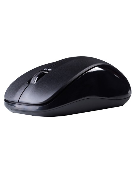 Hiditec Silent Black ratón RF inalámbrico Óptico Ambidextro