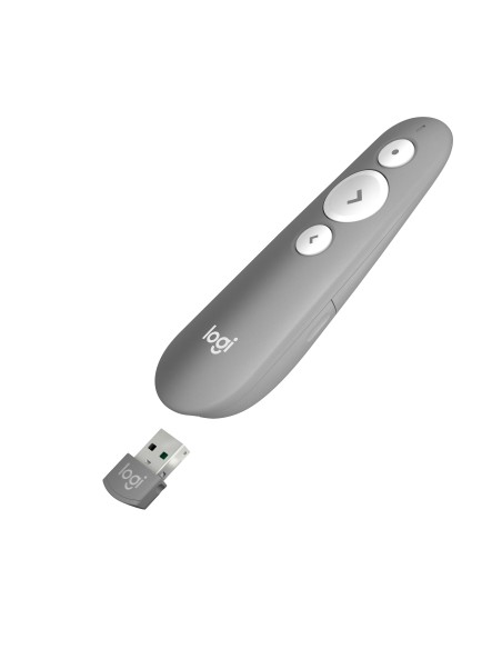 Logitech R500 apuntador inalámbricos Bluetooth RF Gris