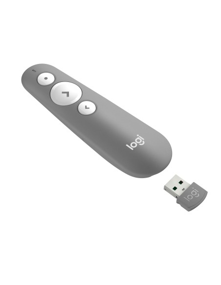 Logitech R500 apuntador inalámbricos Bluetooth RF Gris