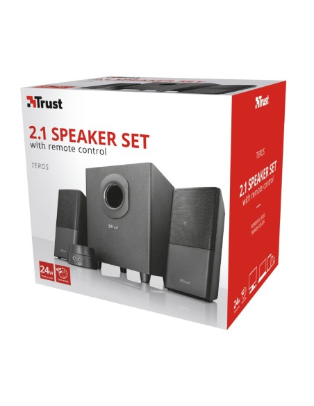 Trust Teros conjunto de altavoces 2.1 canales 12 W Negro