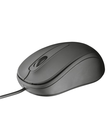 Trust 21508 ratón USB Óptico 1000 DPI Ambidextro Negro