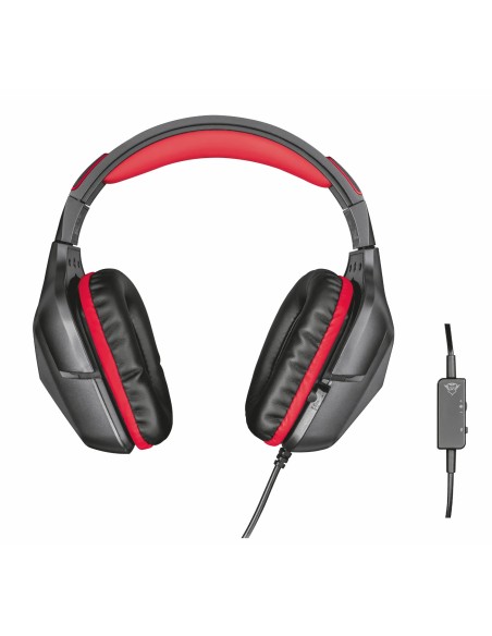 Trust GXT 344 CREON Auriculares Diadema Negro, Rojo