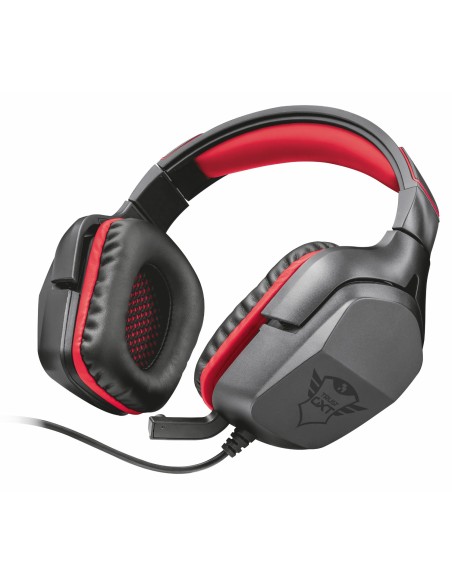 Trust GXT 344 CREON Auriculares Diadema Negro, Rojo