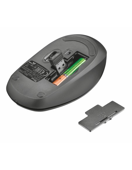 Trust Ziva ratón RF inalámbrico Óptico 1000 DPI Ambidextro