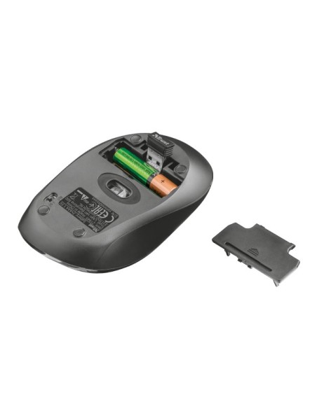 Trust Ziva ratón RF inalámbrico Óptico 1800 DPI mano derecha