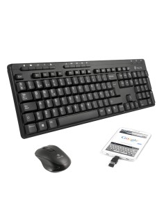 NGS Epsilon Kit teclado RF inalámbrico QWERTY Negro