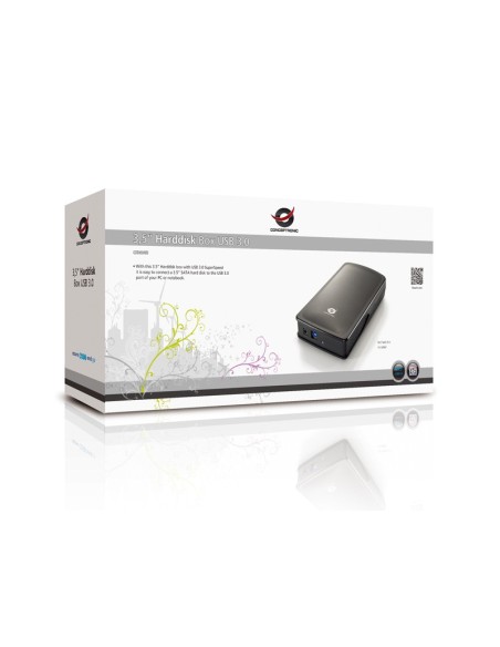 Conceptronic CHD3DUSB3 3.5" Caja de disco duro (HDD) Grafito