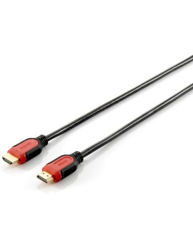 Equip HDMI HDMI 2.0m cable HDMI 2 m HDMI tipo A (Estándar) Negro, Rojo
