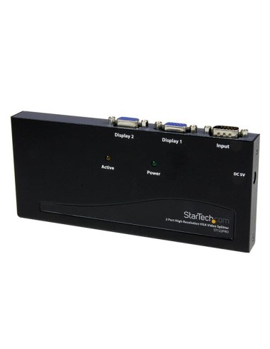 StarTech.com Duplicador Divisor Multiplicador de Vídeo VGA de 2 puertos 350MHz - Splitter 2 Salidas
