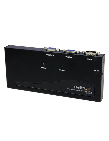StarTech.com Duplicador Divisor Multiplicador de Vídeo VGA de 2 puertos 350MHz - Splitter 2 Salidas