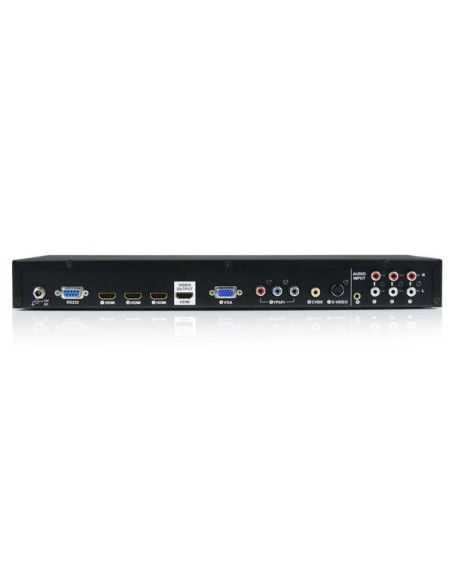 StarTech.com Conmutador Escalador Vídeo HDMI VGA Vídeo por Componentes y Compuesto con Audio de 7 puertos - Serie HD15