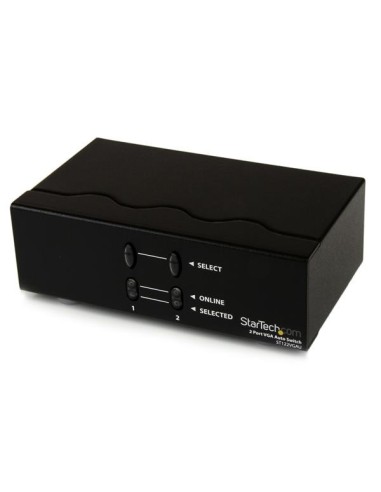 StarTech.com Conmutador Automático de Vídeo VGA de 2 puertos - Switch Selector de Dos Salidas