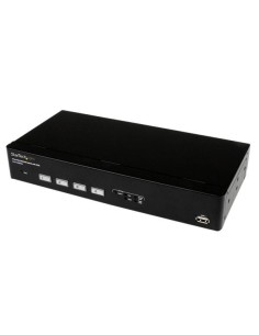 StarTech.com Switch Conmutador KVM de 4 Puertos VGA USB con Conmutado Rápido DDM Fast Switching y Cables