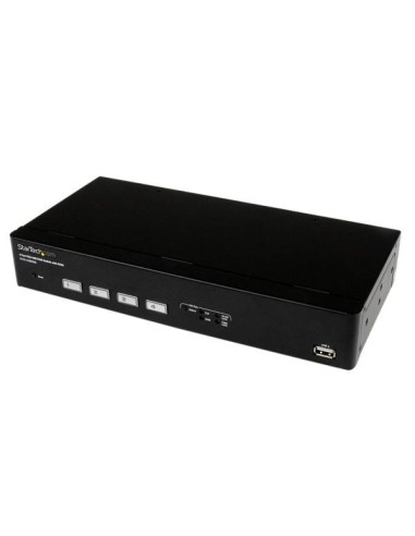 StarTech.com Switch Conmutador KVM de 4 Puertos VGA USB con Conmutado Rápido DDM Fast Switching y Cables