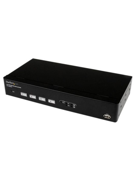 StarTech.com Switch Conmutador KVM de 4 Puertos VGA USB con Conmutado Rápido DDM Fast Switching y Cables