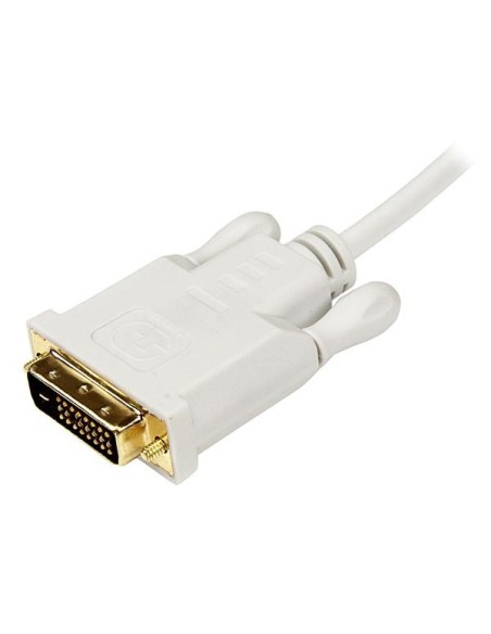 StarTech.com Cable de 3m Adaptador de Vídeo Mini DisplayPort a DVI-D - Conversor Pasivo - 1920x1200 - Blanco