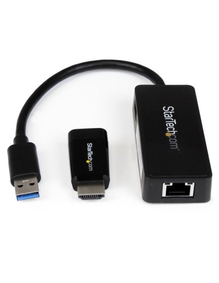StarTech.com Juego de Adaptadores HDMI a VGA y Ethernet Gigabit para Samsung Chromebook 2 y 3 – Kit de Accesorios
